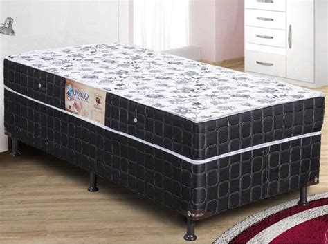 Cama Box Solteiro Colch O Conjugado Umaflex Granada Ortop Dico D