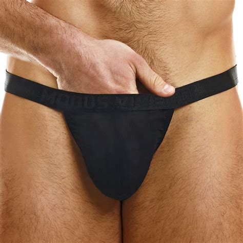 Modus Vivendi Slip Tanga Muslin Noir INDERWEAR