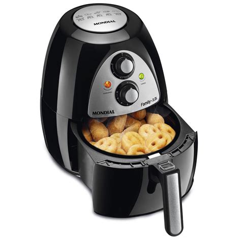 Fritadeira Air Fryer Mondial AF 03 Preta Fritadeiras No Pontofrio