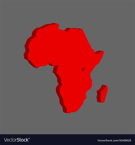 African Continent Royalty Free Vector Image VectorStock