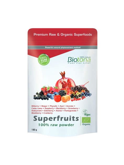 Superfruit Raw Powder Gr Bio Biotona