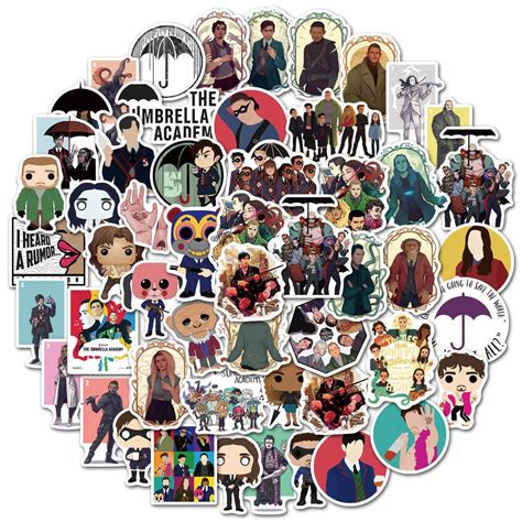 50pcs The Umbrella Academy Stickerwaterproof Vinyl Etsy