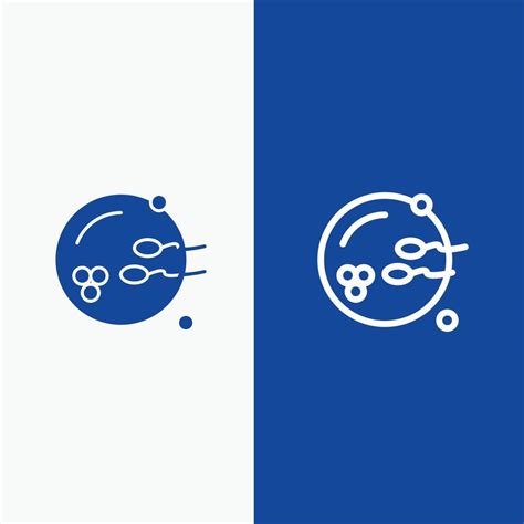 Fertile Procreation Reproduction Sex Line And Glyph Solid Icon Blue Banner Line And Glyph Solid