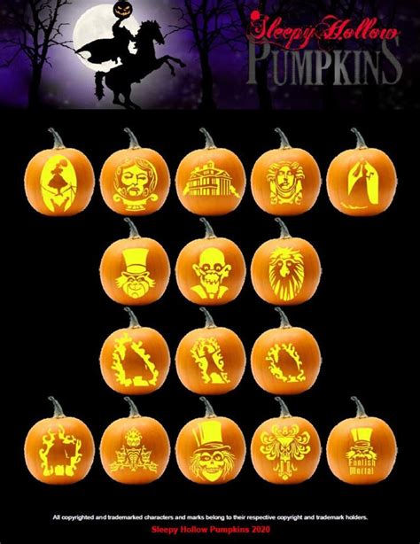 Haunted Mansion Pumpkin Carving Patterns Printable Pdf Etsy Pumpkin