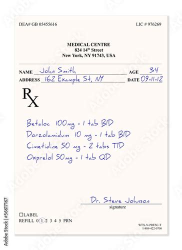 Sample Prescription