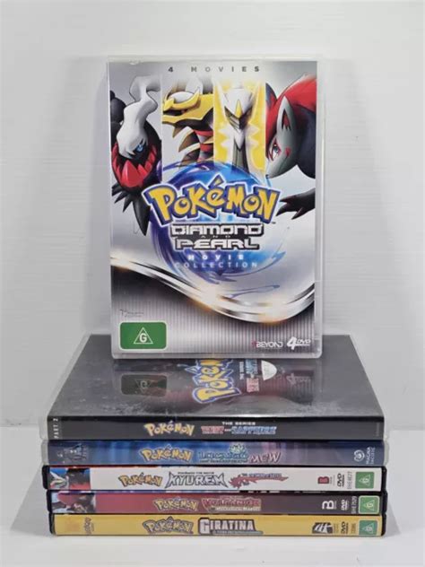 POKEMON DVD BUNDLE X 6 Diamond And Pearl Collection Ruby Sapphire