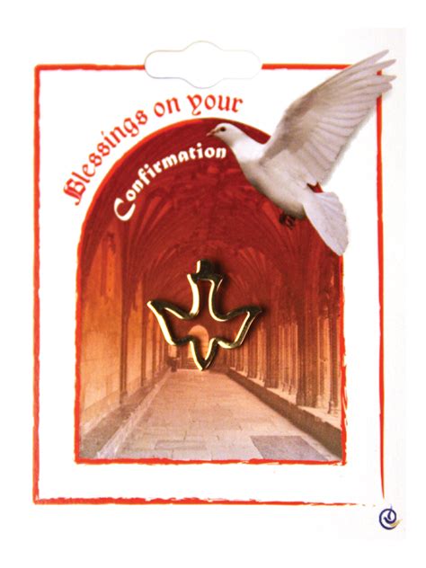 Lapel Pin Gold Dove Gatto Christian Shop
