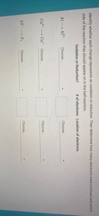 Solved Identify Whether Each Change Represents An Oxidation Chegg