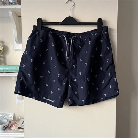 Primark Men S Blue And Navy Swim Briefs Shorts Depop