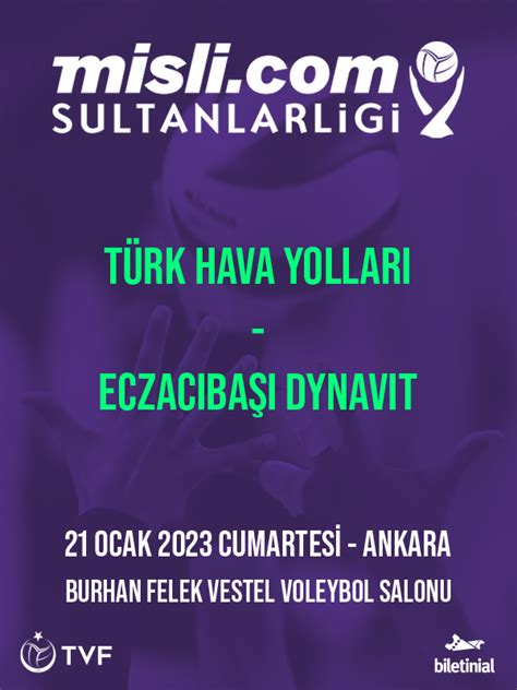 Türk Hava Yolları Eczacıbaşı Dynavit K biletinial