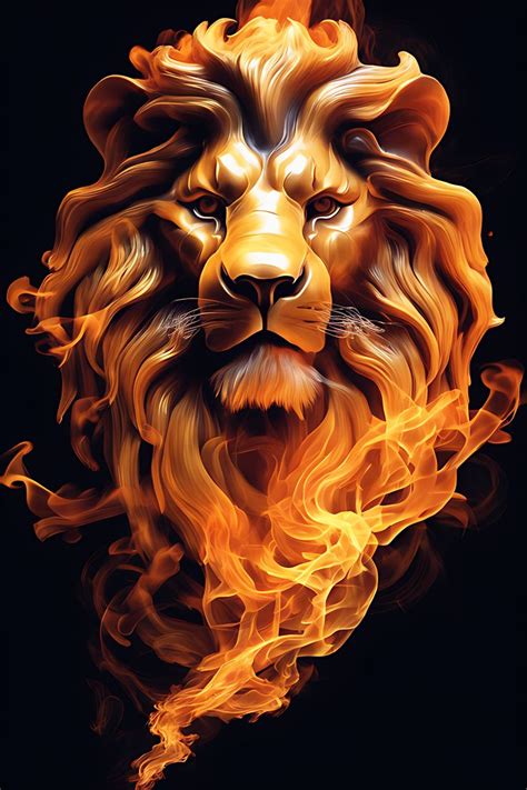 Flaming fire king lion | Animali, Sfondo per galaxy, Sfondi