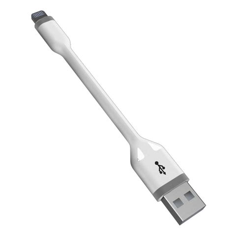 Ksix Cable Lightning A Usb 10cm Blanco