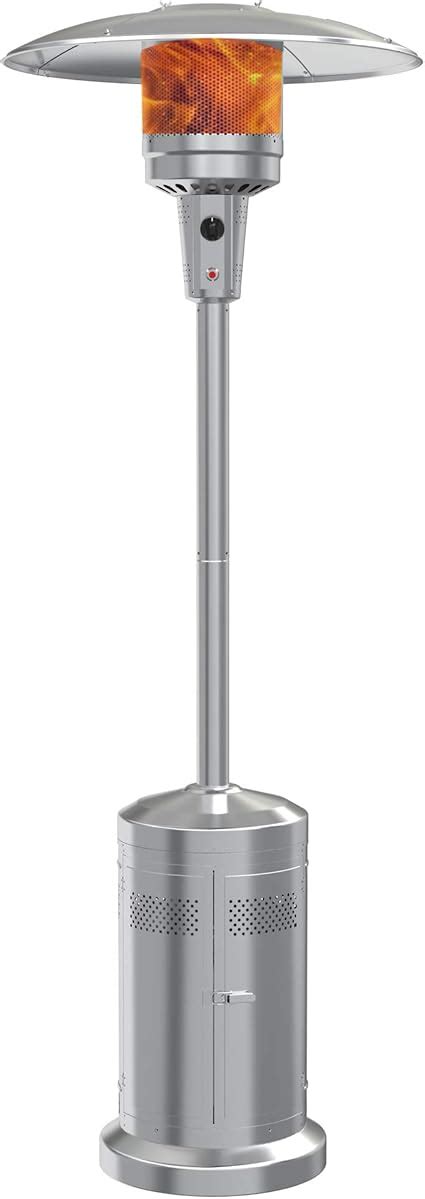 Review Gas Patio Heater with Wheels，48,000 BTU of outdoor heaters for patio propane for ...