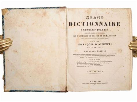 Francesco Alberti Di Villanova Grand Dictionnaire Francais Italien