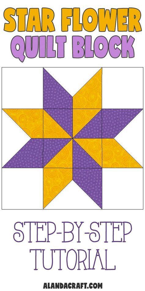 Quilting Blocks Star Flower Quilt Block Quilt Block Patterns Free