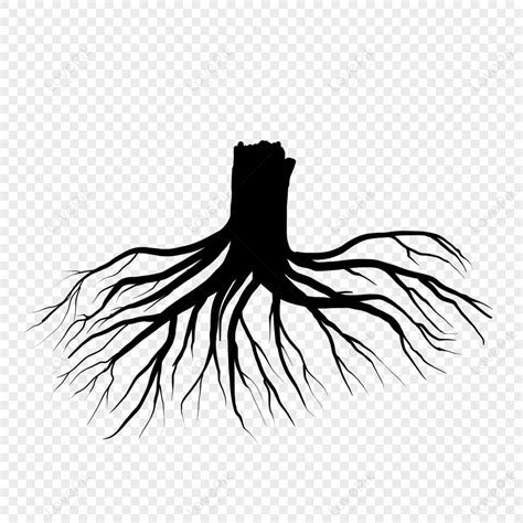 Tree Roots Silhouette PNG Images With Transparent Background | Free ...