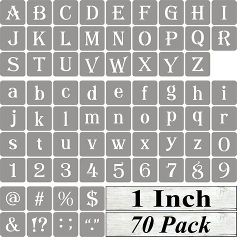 Amazon Dzxcyz Inch Letter Stencils And Numbers Pcs Alphabet