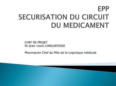 Ppt Epp Securisation Du Circuit Du Medicament Powerpoint Presentation