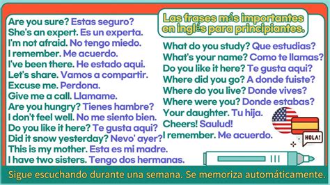 Las Frases Más Importantes En Inglés Para Principiantes Aprender Ingles Basicoㅣhaciendo Amigos👬