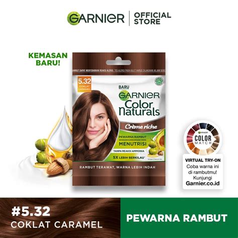 Jual Garnier Color Naturals Cr Me Riche Pewarna Rambut Coklat