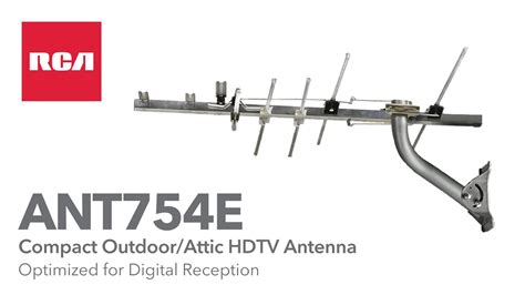 RCA ANT754E Compact Outdoor Attic HDTV Antenna YouTube