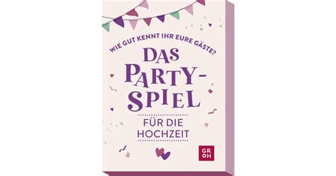 Wie gut kennt ihr eure Gäste Das Partyspiel für Hochzeit