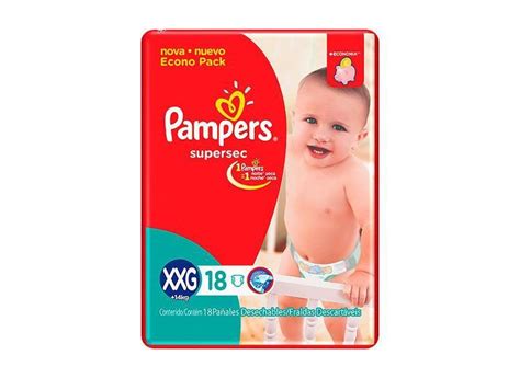 Fralda Pampers Supersec Tamanho Xxg Com 18 Unidades Farmácia Real