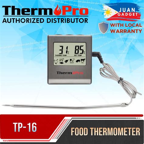 ThermoPro TP16 Digital Thermometer And Timer For Oven Shopee Philippines