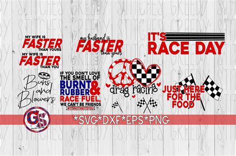 Drag Racing Bundle Svg Dxf Eps Png Racing Svg Race Car