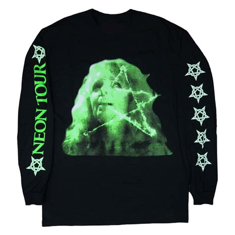 Playboi Carti Merch Playboi Carti Neon Tour L/S Long Sleeves T-shirt ...