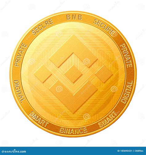 Binance Coin Isolated on White Background; Binance Coin BNB ...