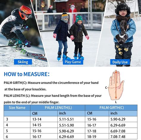 Unigear Kids Ski Gloves, Waterproof Winter Cold Weather Snowboard Snow ...