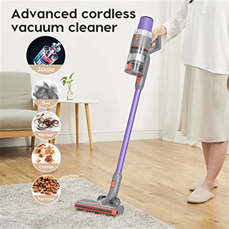 Jashen V Cordless Vacuum Cleaner Powerful Stick Vacuum With Kpa