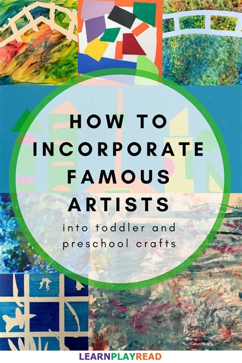 How to Incorporate Famous Artists into Toddler and Preschool Crafts ...
