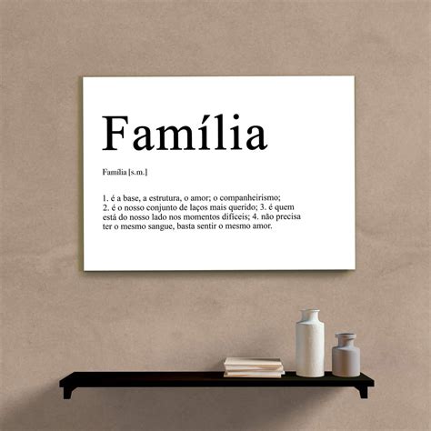 Quadro Decorativo Família Significado Wallze