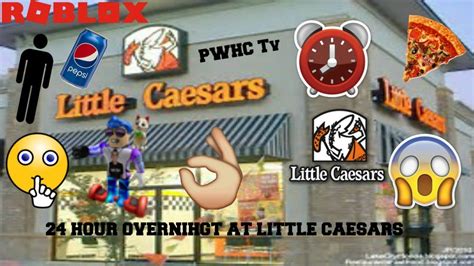 24 Hour Overnight Roblox Challenge At Litlle Caesars P1 E5 Youtube