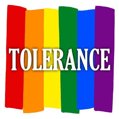Rainbow Gay Pride Flag Symbol Of Sexual Minorities TOLERANCE Stock Illustration Illustration