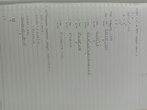 Solution Contoh Soal Dan Jawaban Matematika Materi Turunan Studypool