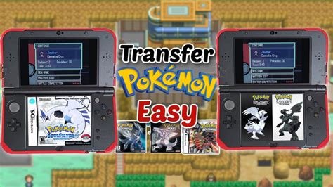 How To Easily Transfer Pokemon From Diamondpearlheart Gold Soul Silver To Black And White Youtube