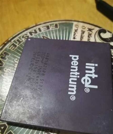 Винтажный керамический процессор intel pentium 100 Festima Ru