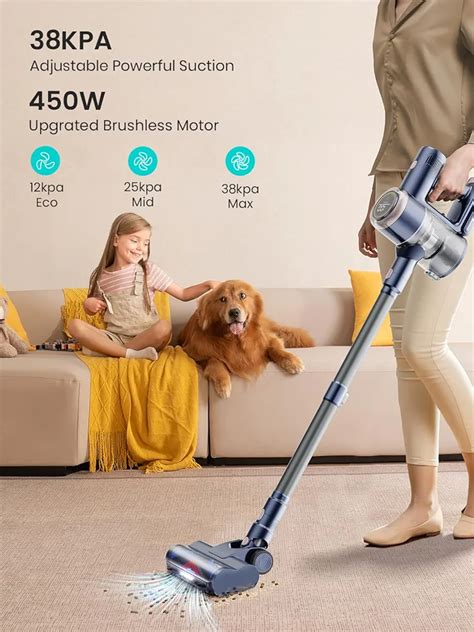 Honiture Cordless Vacuum Cleaner S W Powerful Stick Vacuum Up To