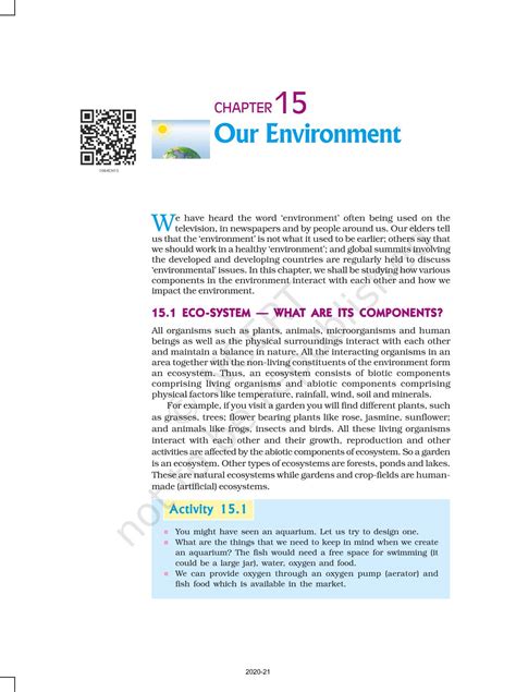 Our Environment Ncert Book Of Class 10 Science