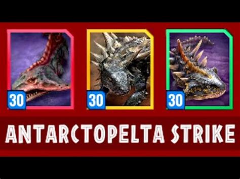 Level Antarctopelta Boss Epic Strike Jurassic World Alive Youtube