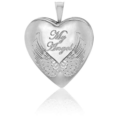 Pendentif Porte Photo Coeur My Angel Argent Artemis Ocarat