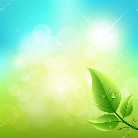 Green Leaf Natural Background ⬇ Vector Image By © Sarunyufoto Vector