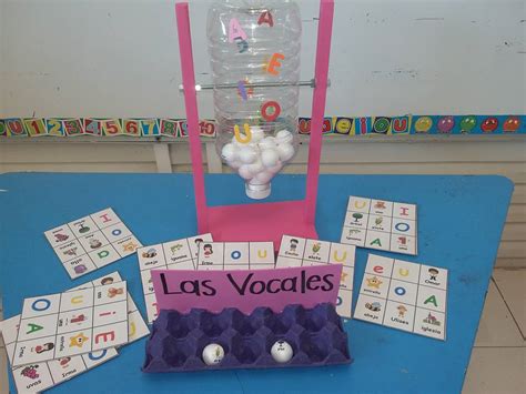 Lectoescritura EL Bingo O Loto De Las Vocales Materiales Manipulativos