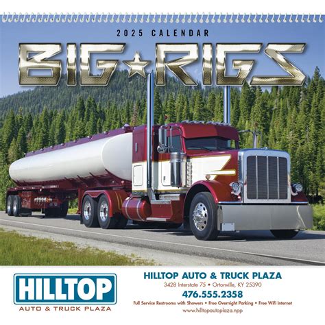 Advertising Big Rigs Appointment Calendars 2026