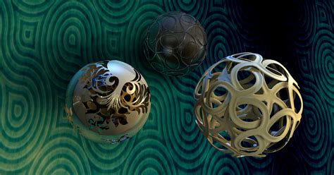 Wallpaper Illustration Sphere Symmetry Green Blue Circle Balls