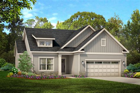 2 Bed New American Craftsman Home Plan Under 1400 Square Feet