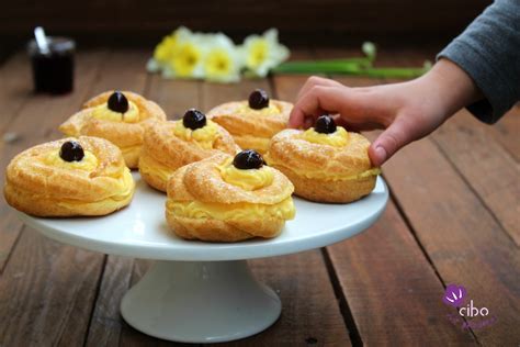 Zeppole Di San Giuseppe Al Forno Con Crema Cibo Che Passione